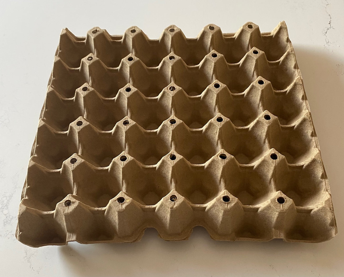 30-Egg Trays - Standard Size - Brown - 30 Cell Trays for Eggs