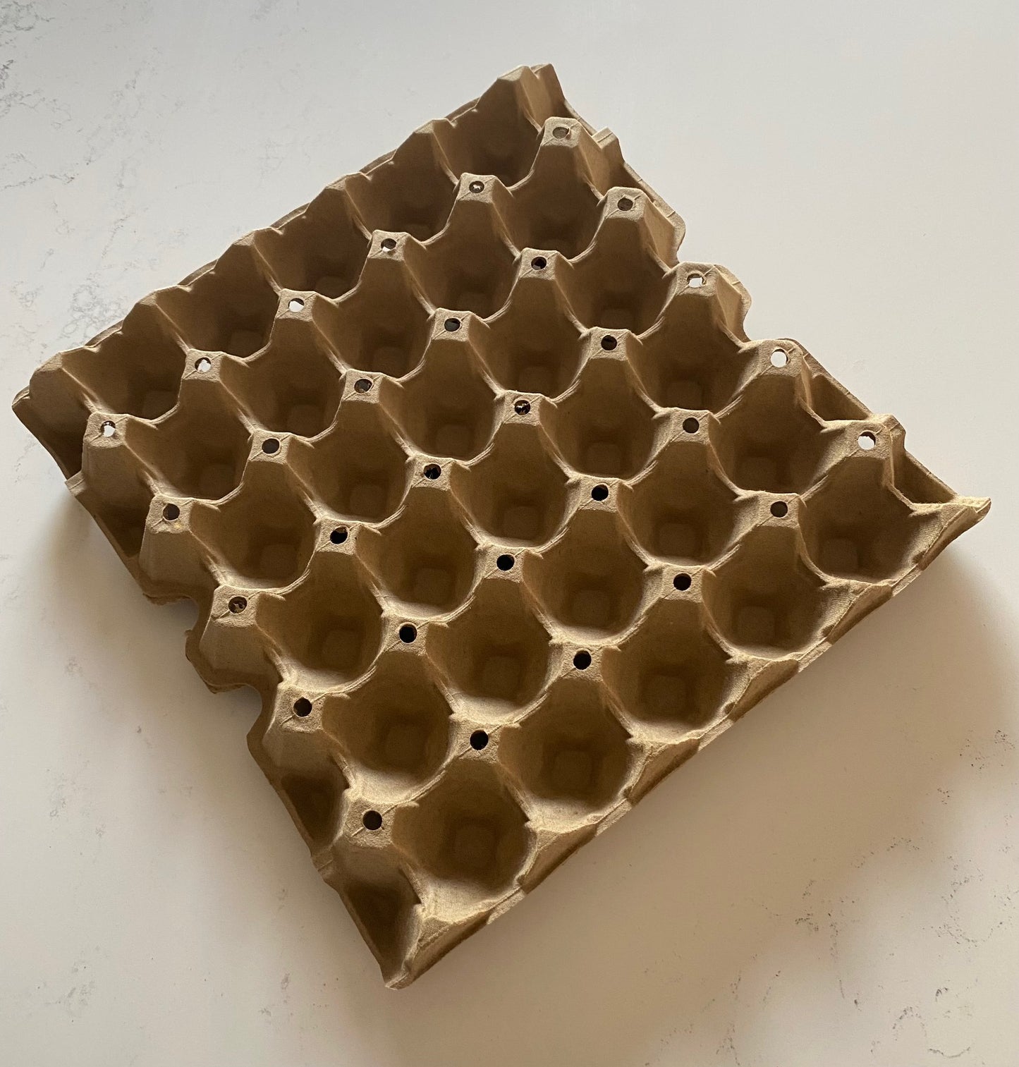 30-Egg Trays - Standard Size - Brown - 30 Cell Trays for Eggs
