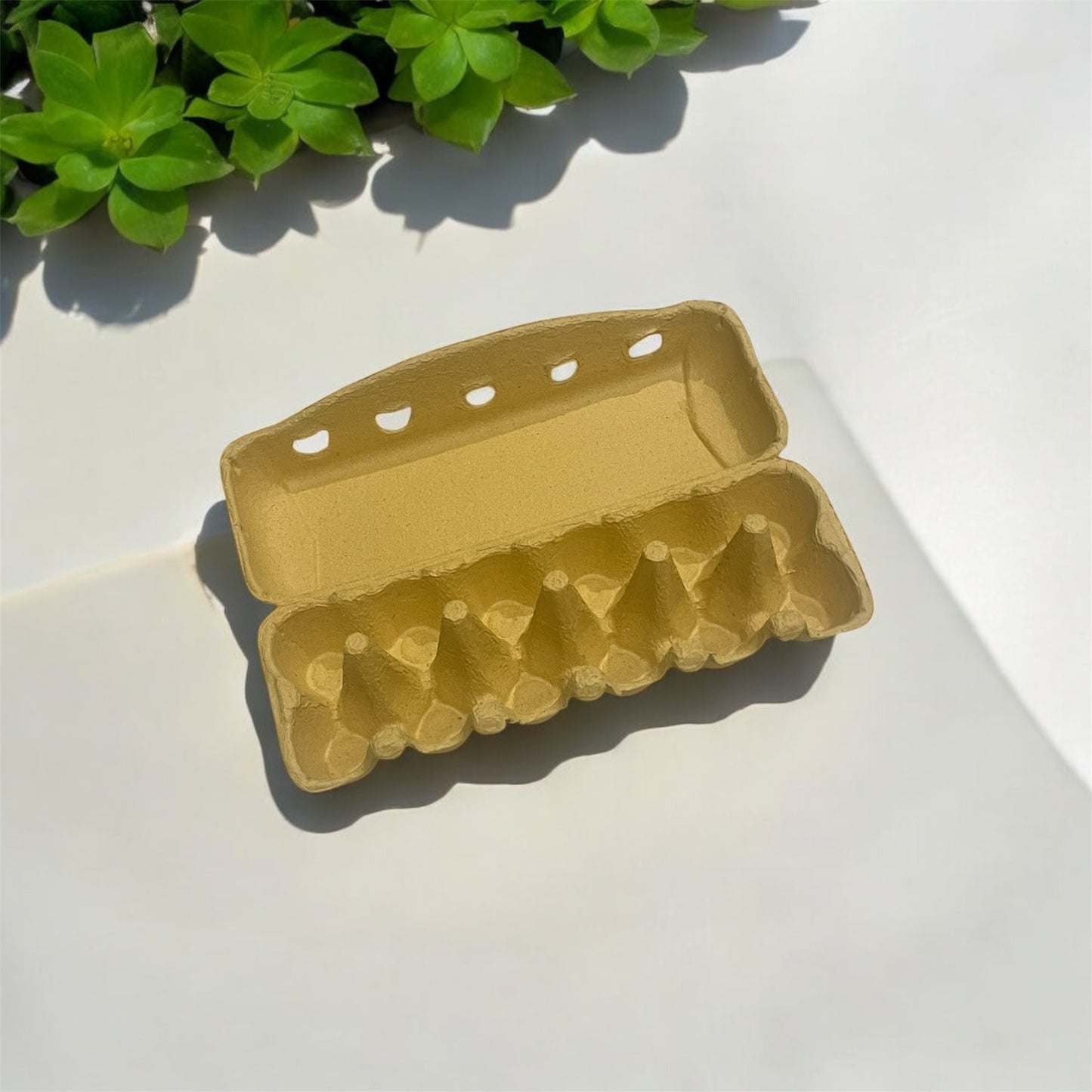 12-Egg Cartons for Full Dozen Eggs - Standard Size - Sun Yellow