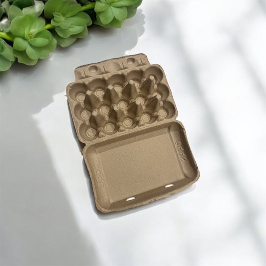 15-Egg Cartons - Standard Size - Champagne