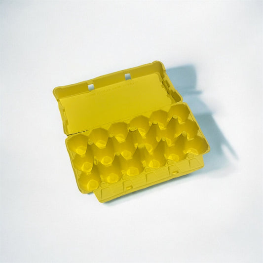 18-Egg Cartons - Standard Size - Yellow